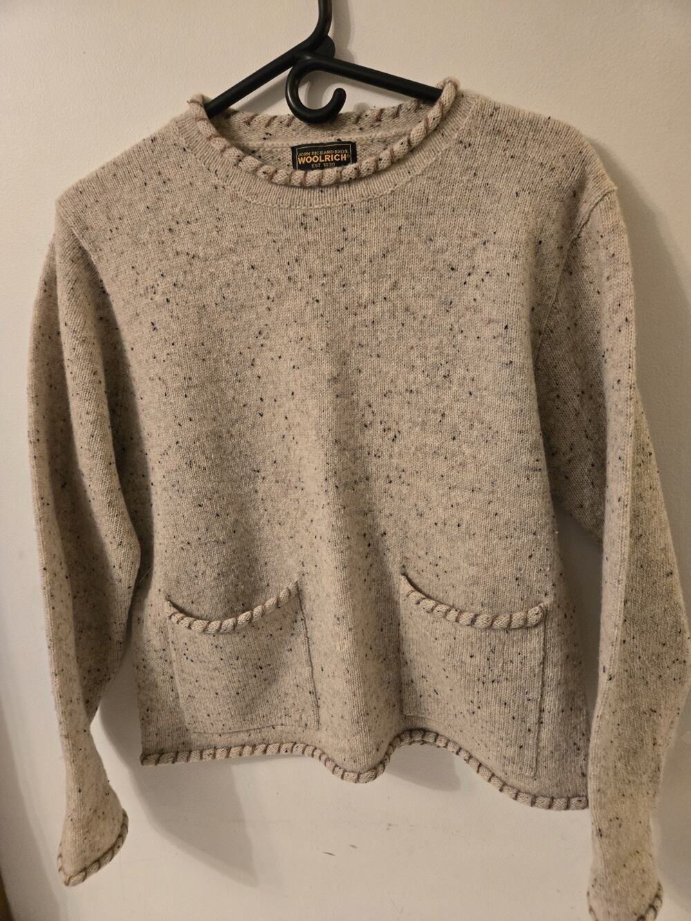 Woolrich John Rich And Bros. 100% Pure New Wool Women's Khaki Mix Sweater Size S